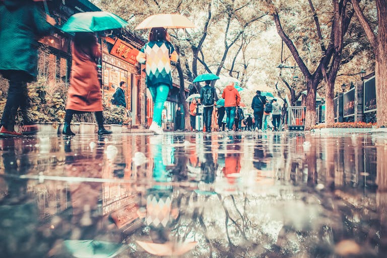 photographie de pluie